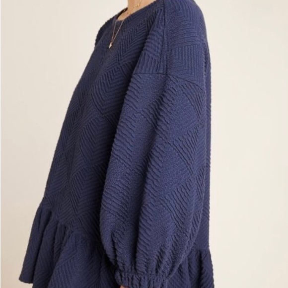 Anthropologie Navy Top - Picture 2 of 5